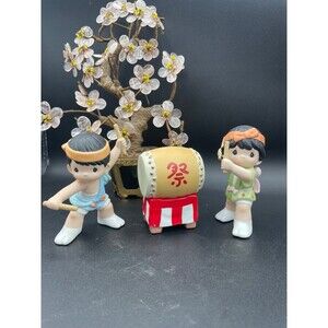 Precious Moments "Different Beats Can Still Come Together" Japanese Drummers NIB